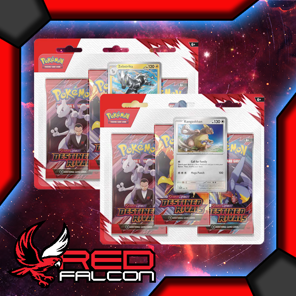 Pokmon TCG - Scarlet and Violet - Destined Rivals Triple Booster Pack Red Falcon TCG Pokmon TCG - Scarlet and Violet - Destined Rivals Triple Booster Pack Red Falcon TCG