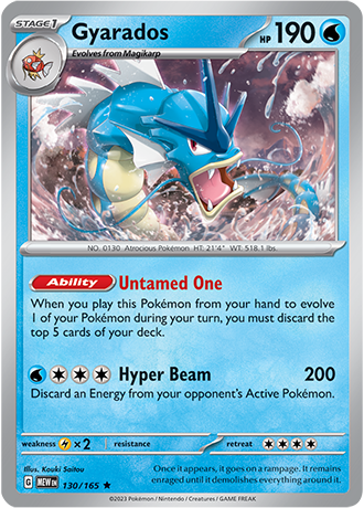 SV 151 - 130/165 Gyarados (Reverse Holo)