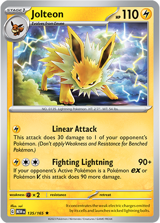 SV 151 - 135/165 Jolteon (Reverse Holo)
