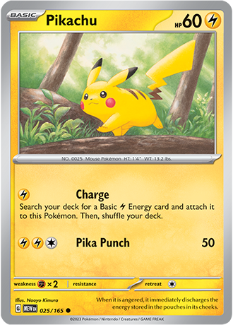 SV 151 - 025/165 Pikachu