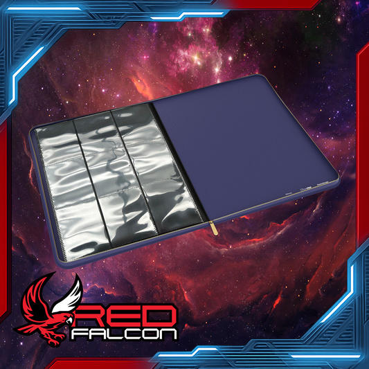 Interior view of the Disney Lorcana Deluxe Portfolio binder with empty card slots for trading cards