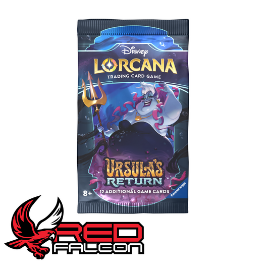 Disney Lorcana Ursula’s Return booster pack featuring Ursula artwork