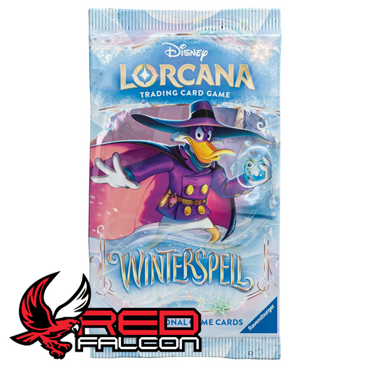 Darkwing Duck artwork on Disney Lorcana Winterspell booster pack