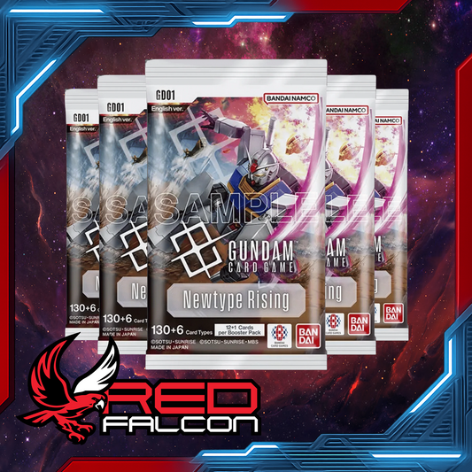 Bundle of 10 Gundam Card Game Newtype Rising (GD-01) Booster Packs – sealed trading card game packs