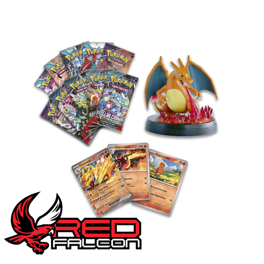 Pokemon Charizard ex Super Premium Collection contents including booster packs figure and promo cards