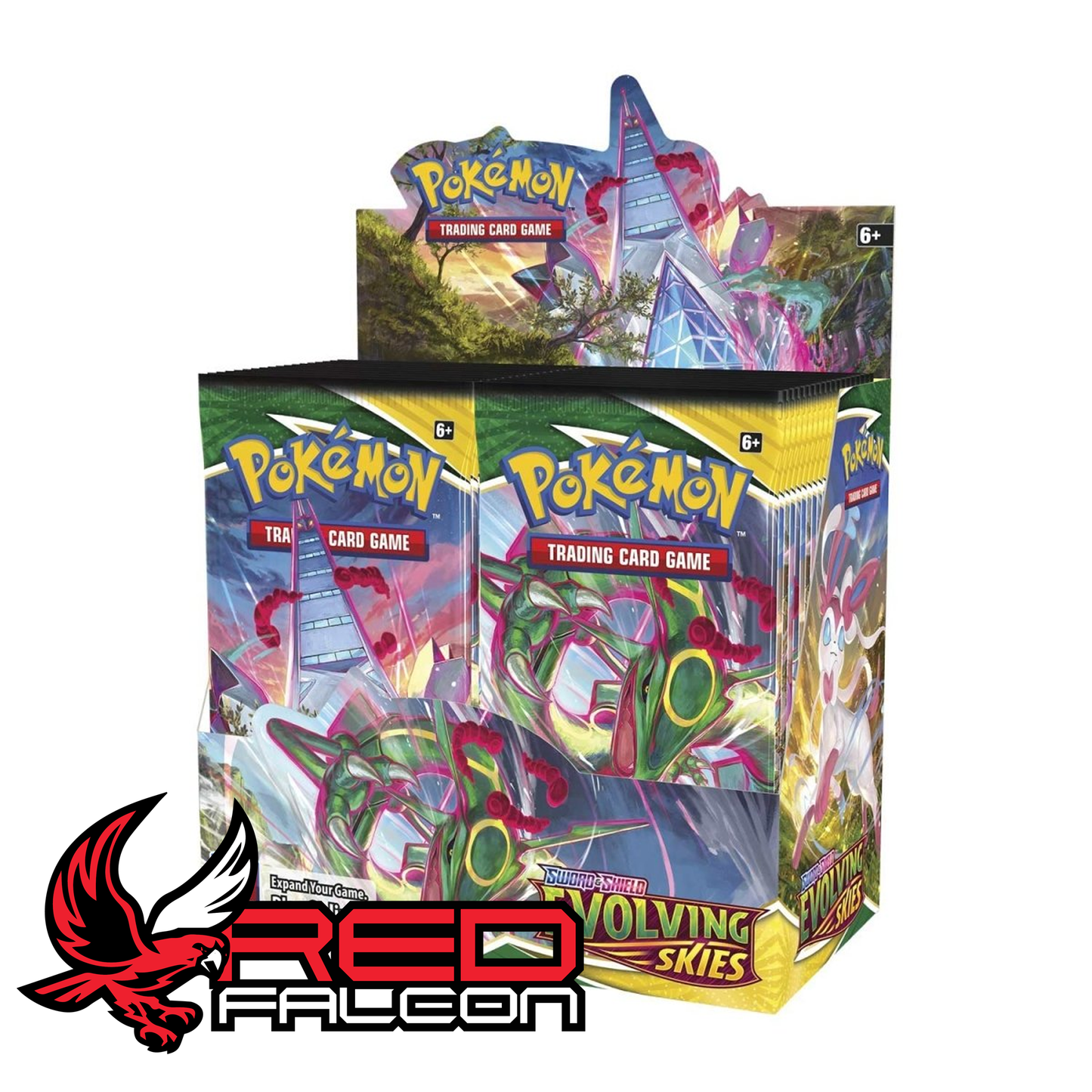 Pokémon TCG Evolving Skies booster box containing 36 booster packs