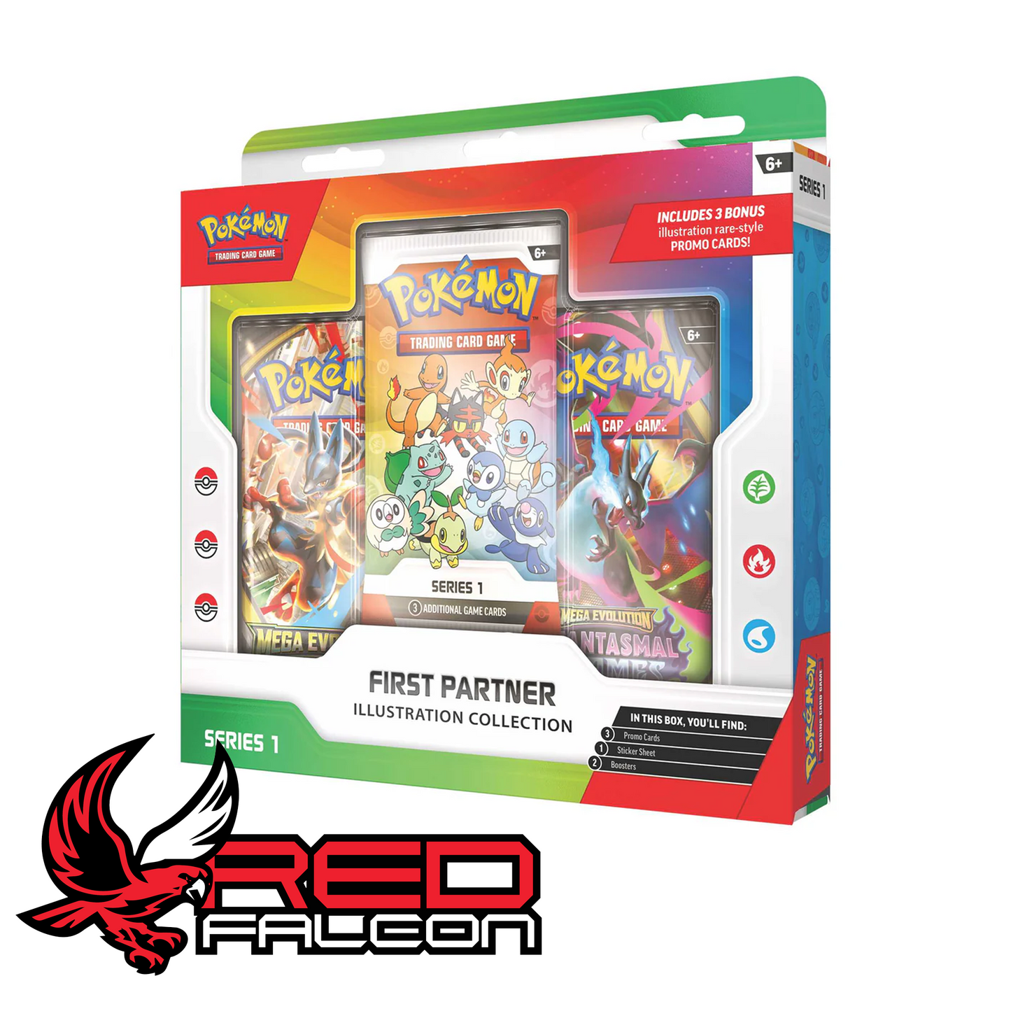 Pokémon First Partner Illustration Collection Series 1 box angled left