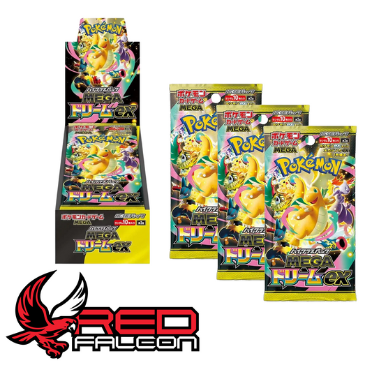 Pokémon Mega Dream ex opened booster box with sealed booster pack