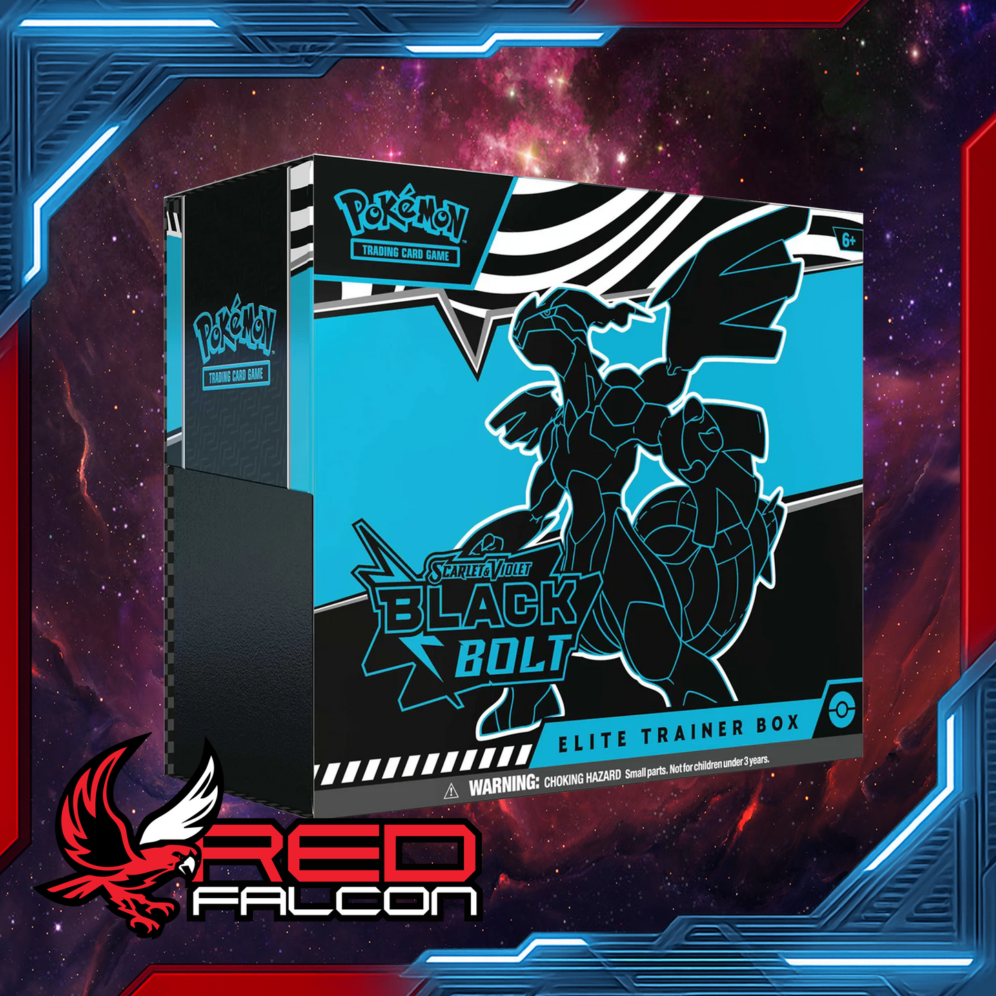 Pokémon TCG Scarlet & Violet 10.5 Black Bolt Elite Trainer Box featuring Zekrom artwork.