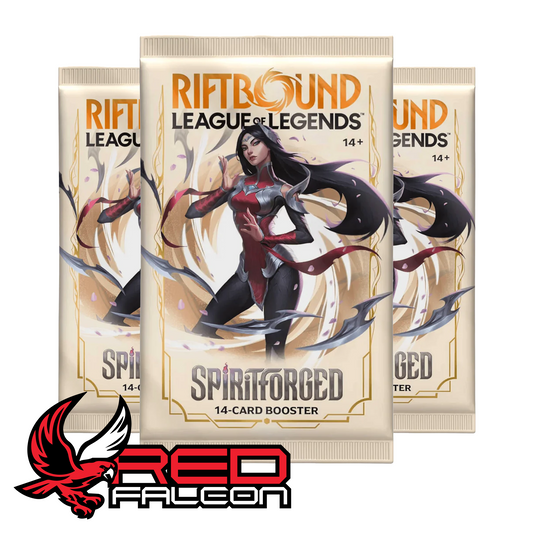 Multiple Riftbound Spiritforged LoR TCG booster packs