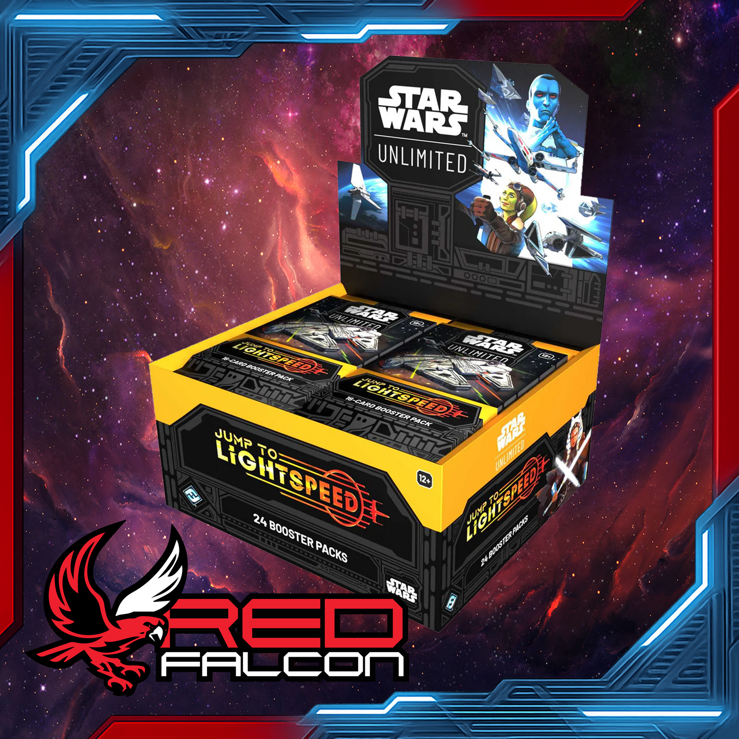 Star Wars Unlimited Jump to Lightspeed Set 4 Booster Box with 24 booster packs