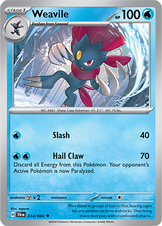 SV Shrouded Fable - 014/064 Weavile