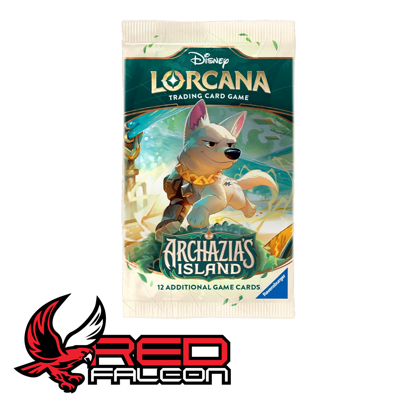Bolt character artwork on a Disney Lorcana Archazia's Island Set 7 booster pack.
