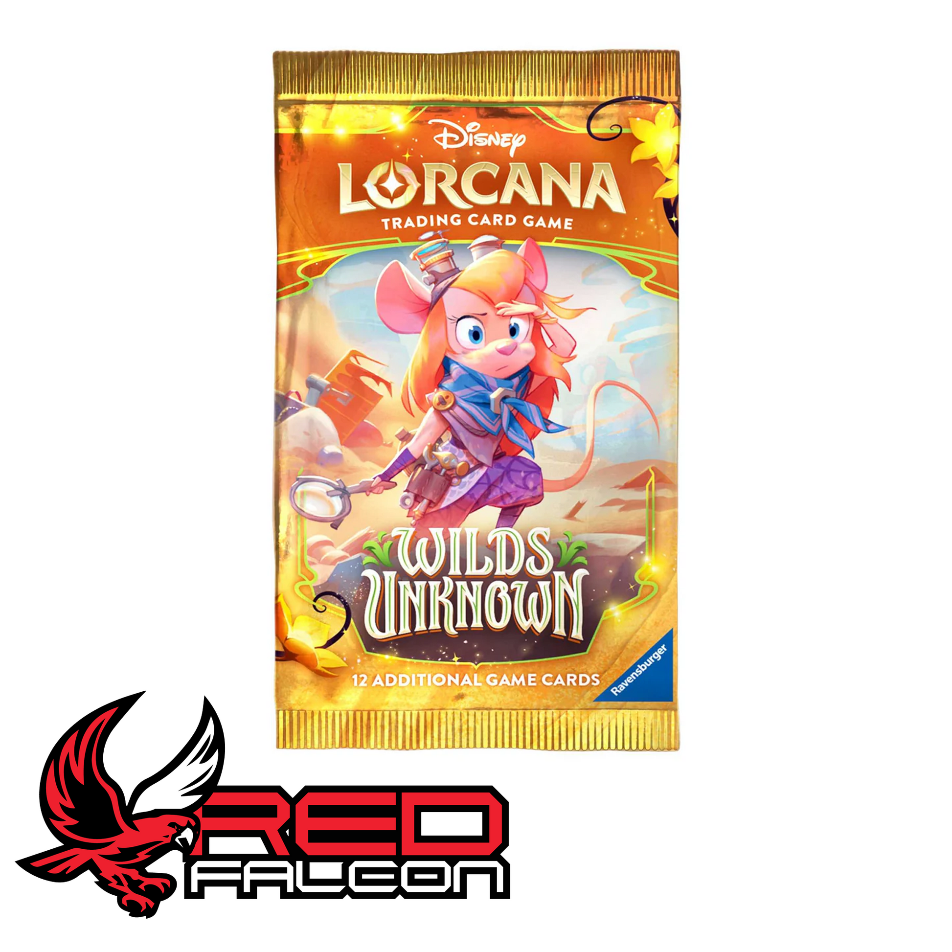A single Disney Lorcana Wilds Unknown booster pack featuring the inventor Gadget Hackwrench from Rescue Rangers.