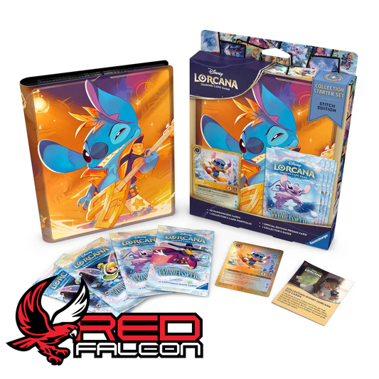 Disney Lorcana Winterspell Collection Starter Set 11 box with booster packs promo card and portfolio