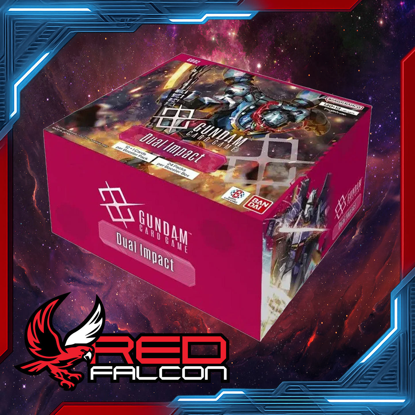 Gundam Card Game GD02 booster box containing 24 booster packs for collectors and competitive play
