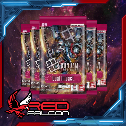 Gundam Card Game GD02 booster pack bundle of 10 with collectible cards and game artwork