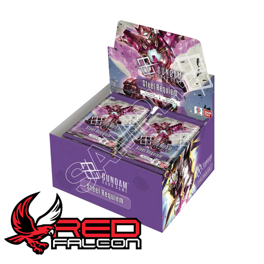 Gundam Card Game GD03 booster box containing 24 sealed packs
