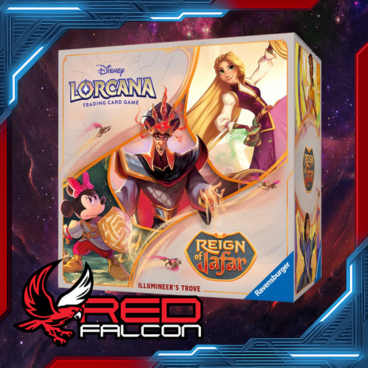 Disney Lorcana Reign of Jafar Illumineer’s Trove box front