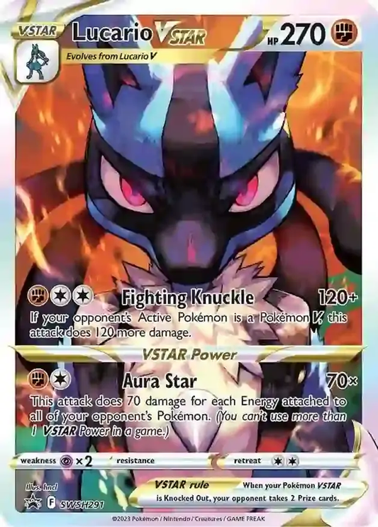 Lucario VSTAR promo card SWSH291 Pokémon TCG
