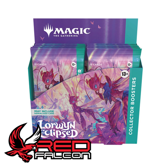 Magic: The Gathering Lorwyn Eclipsed Collector Booster Box containing 12 sealed collector boosters

