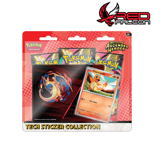 Pokémon Mega Evolution Ascended Heroes Tech Sticker Collection Charizard variant
