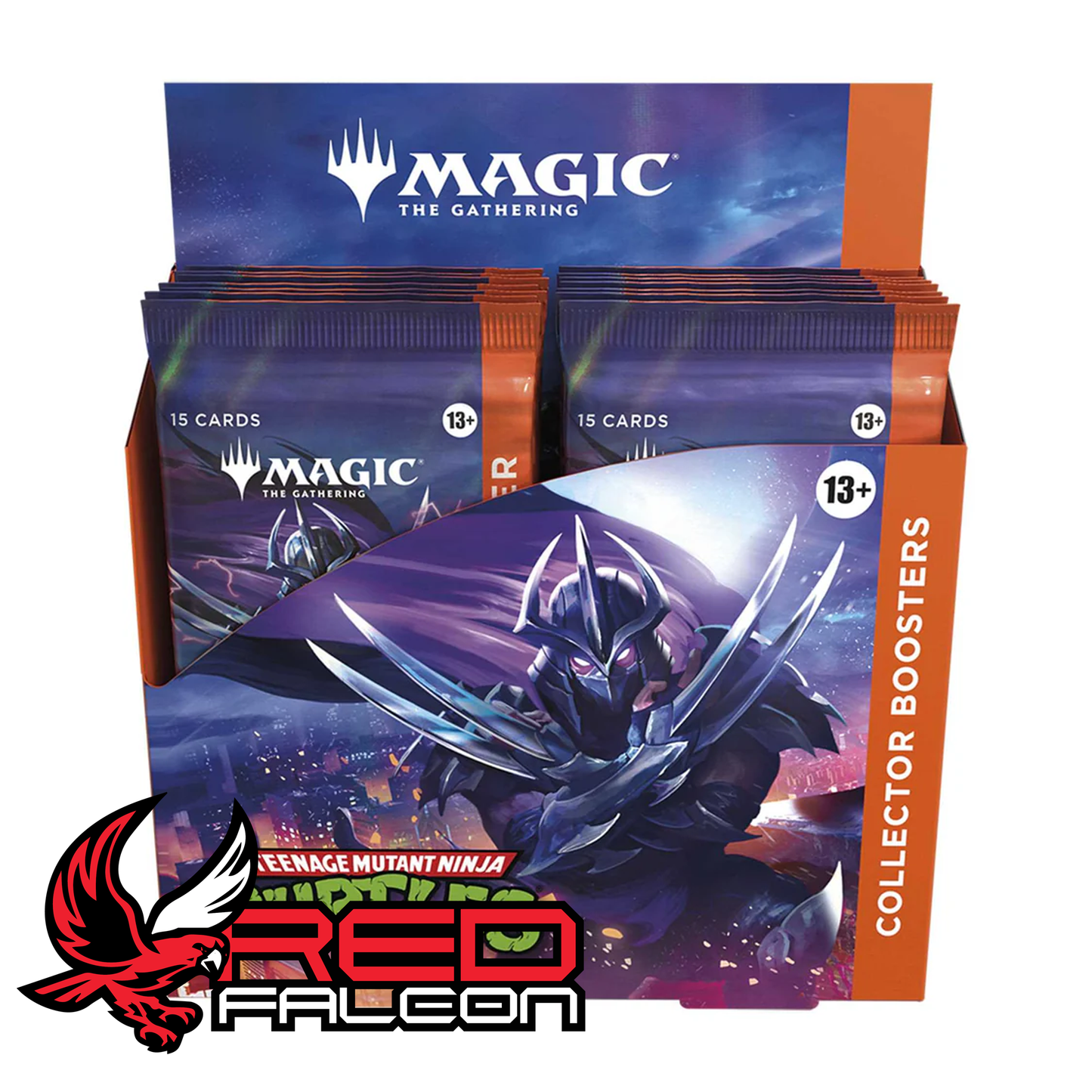 Magic The Gathering Teenage Mutant Ninja Turtles collector booster box opened display