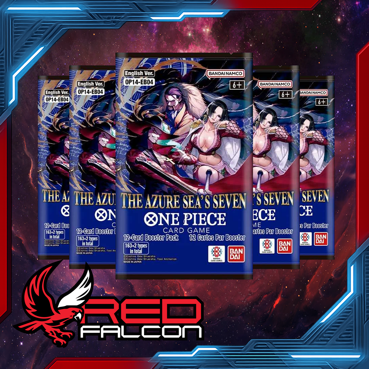 Bundle of 10 One Piece Card Game OP-14 sealed booster packs