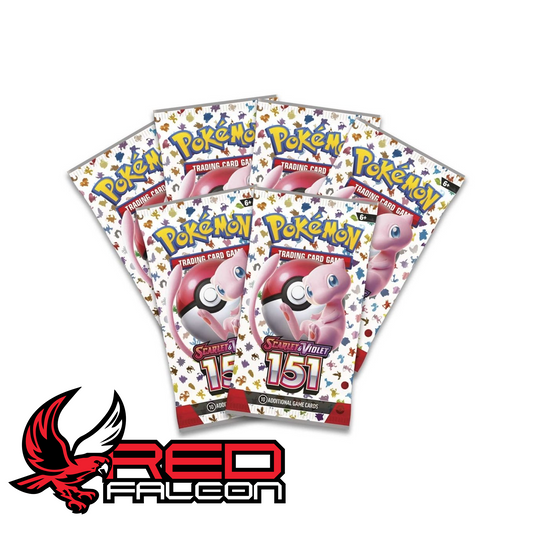 Small spread of Pokémon 151 booster packs
