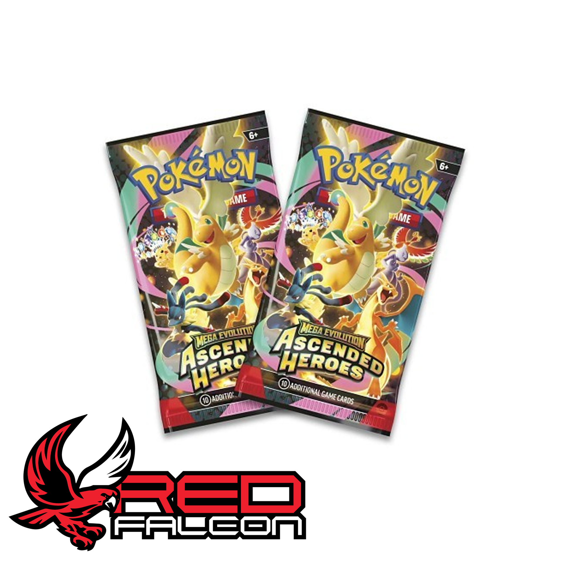 Two Pokémon TCG Mega Evolution Ascended Heroes booster packs