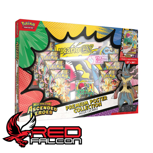 Pokémon TCG Ascended Heroes Mega Lucario ex Premium Poster Collection box