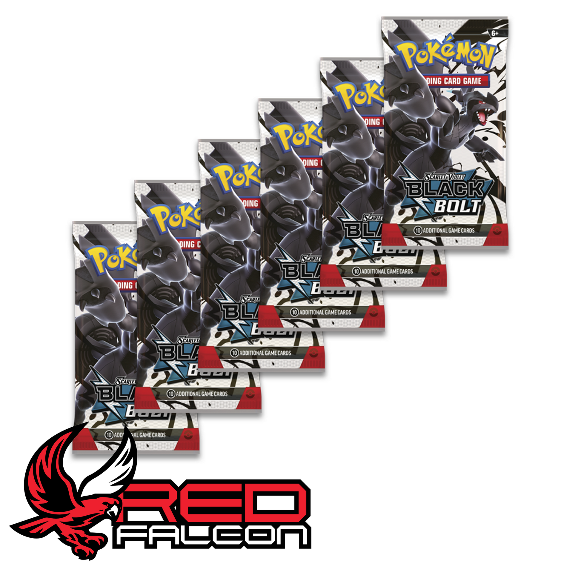 Multiple Pokemon TCG Black Bolt booster packs from Unova set