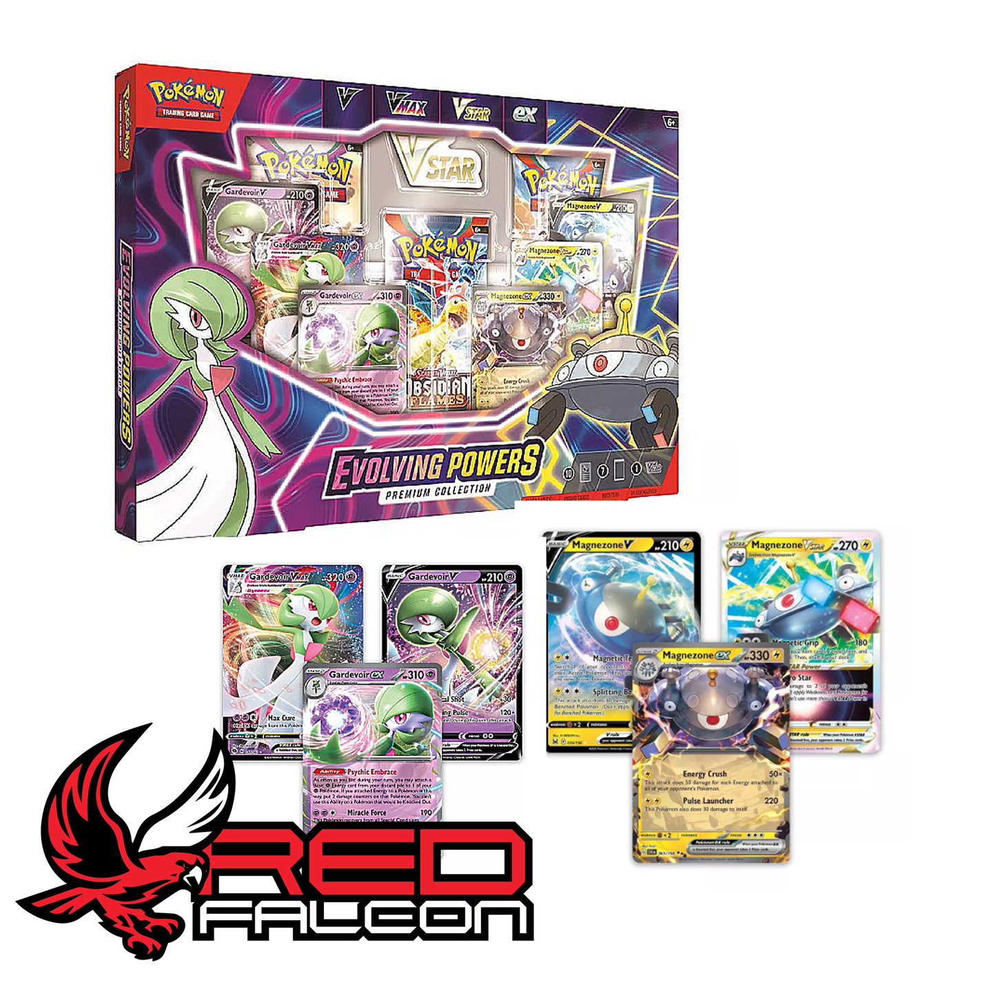 Pokemon Evolving Powers Premium Collection box with promo cards display