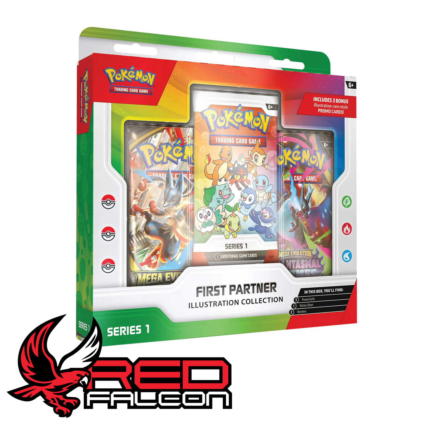 Pokémon First Partner Illustration Collection Series 1 box angled right