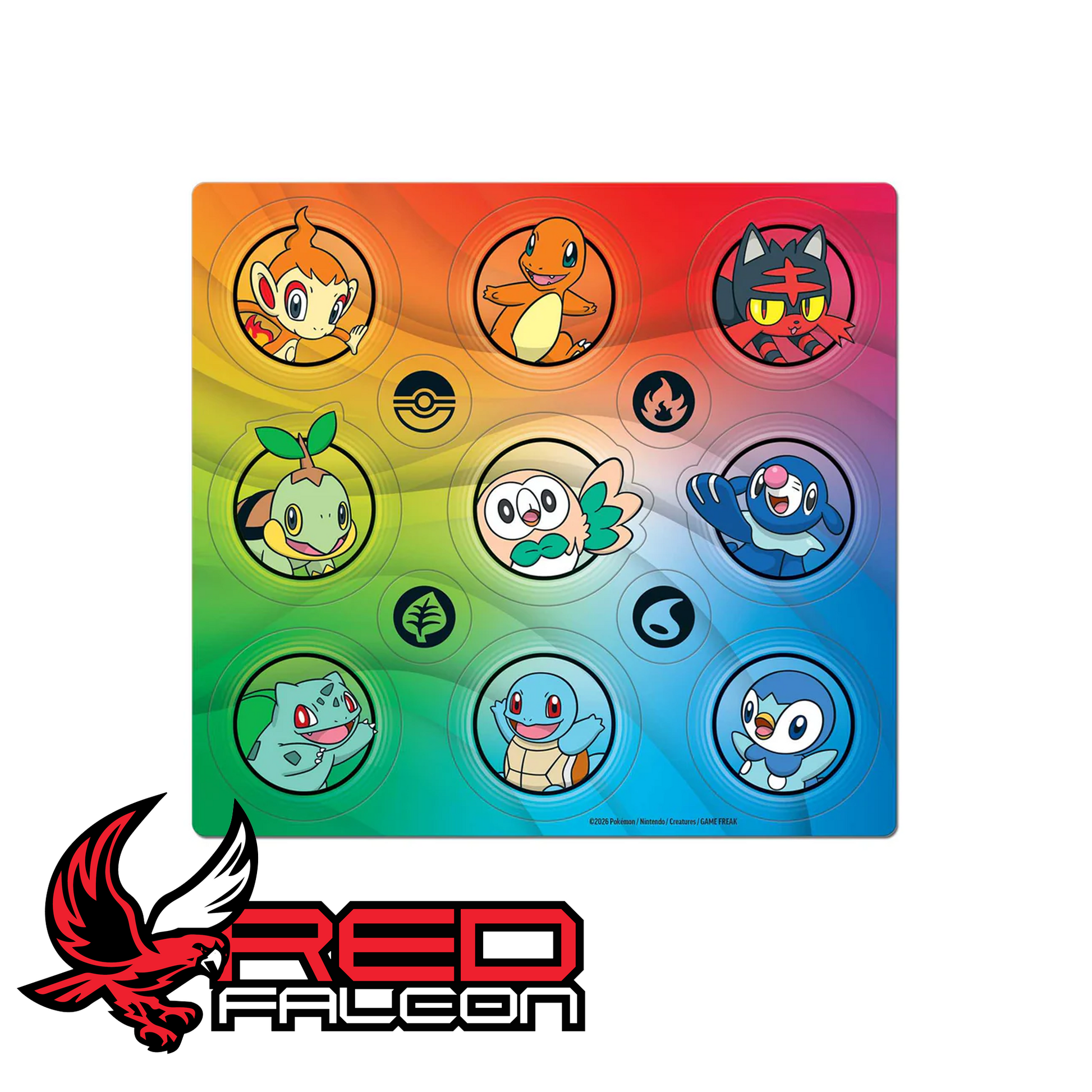 Pokémon First Partner Illustration Collection Series 1 sticker sheet