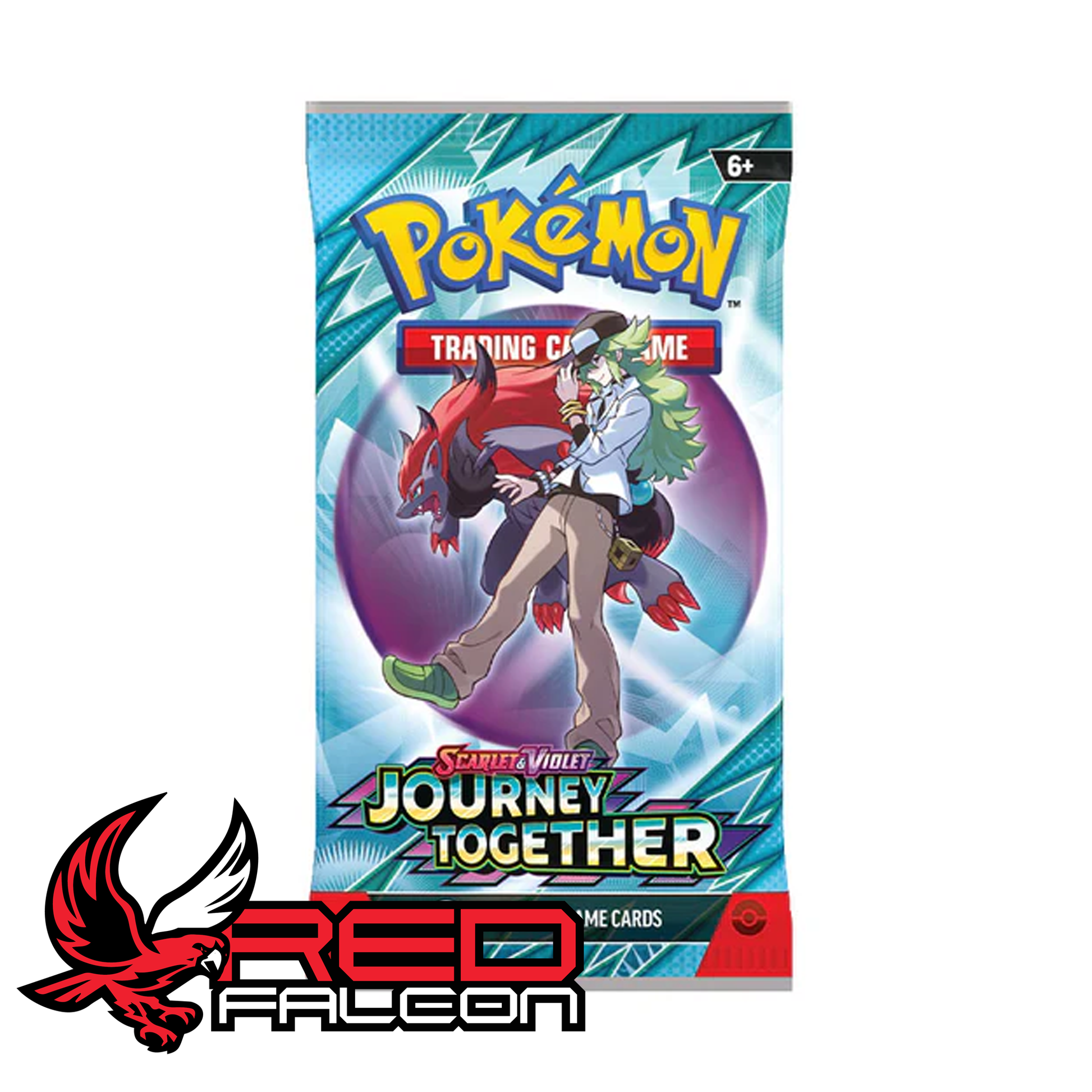 Pokémon Scarlet and Violet Journey Together booster pack featuring N's Zoroark artwork