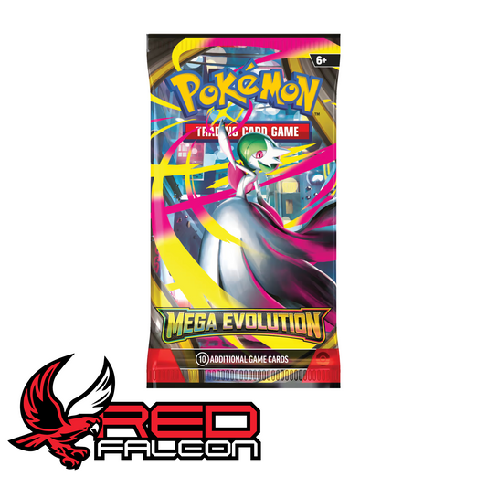 Pokémon TCG Mega Evolutions booster pack featuring Mega Gardevoir artwork