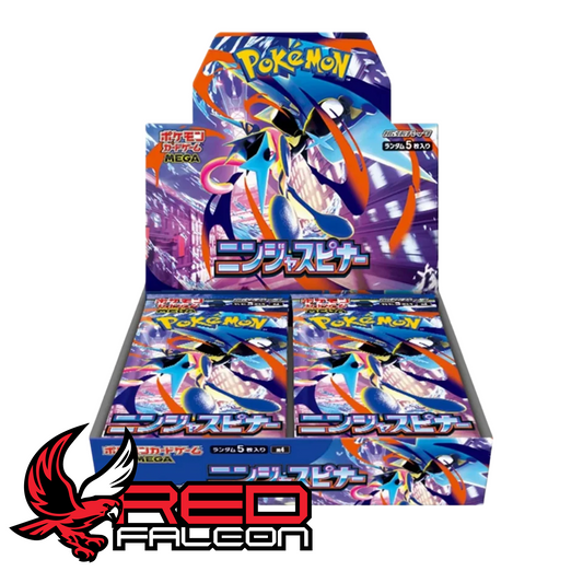 Opened Pokémon Ninja Spinner Japanese booster box displaying packs