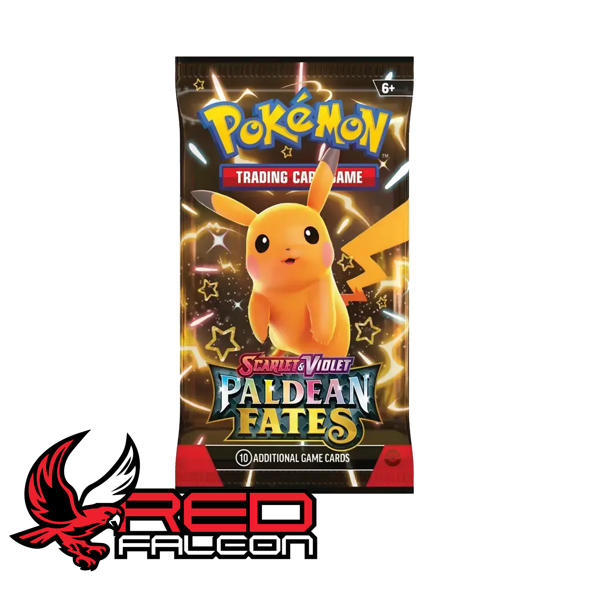Pokémon Paldean Fates booster pack Pikachu artwork