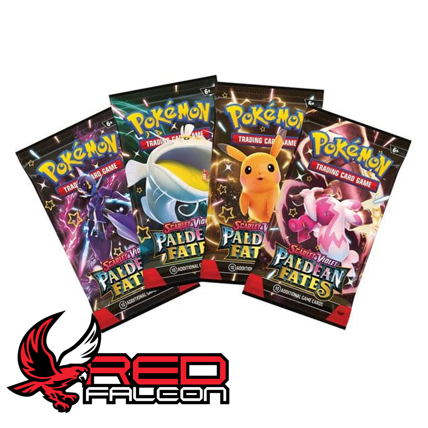 Spread of Pokémon Paldean Fates booster packs