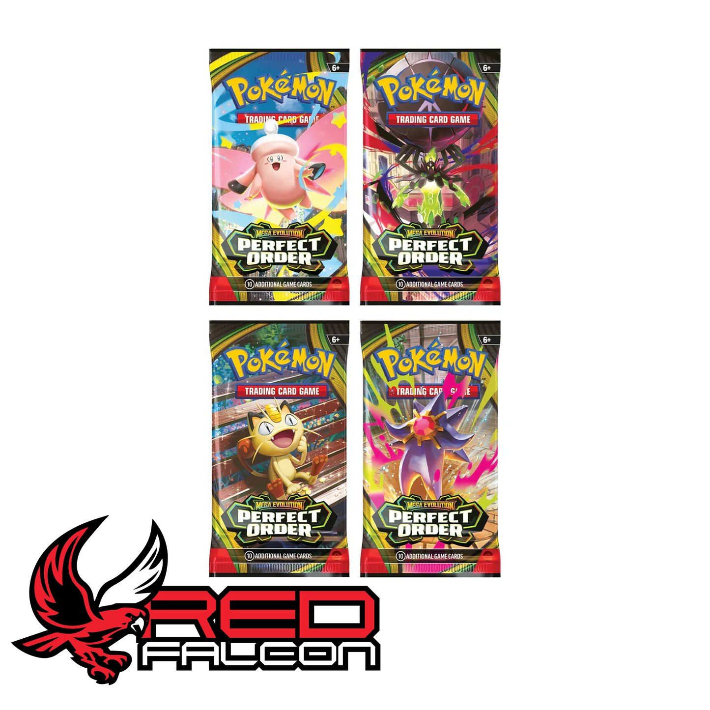 Pokémon Perfect Order booster pack artwork set Mega Evolution