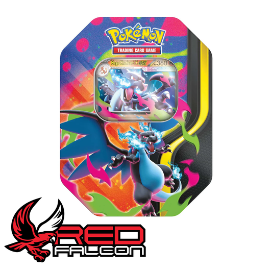 Pokemon TCG Mega Charizard X ex tin collectible Charizard tin
