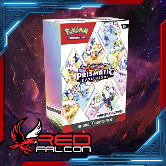 Pokémon TCG Scarlet & Violet 8.5 Prismatic Evolutions Booster Bundle – six sealed booster packs