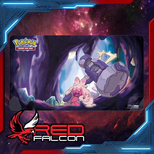 Pokémon Tinkaton Character Line playmat laid flat featuring full artwork of Tinkaton