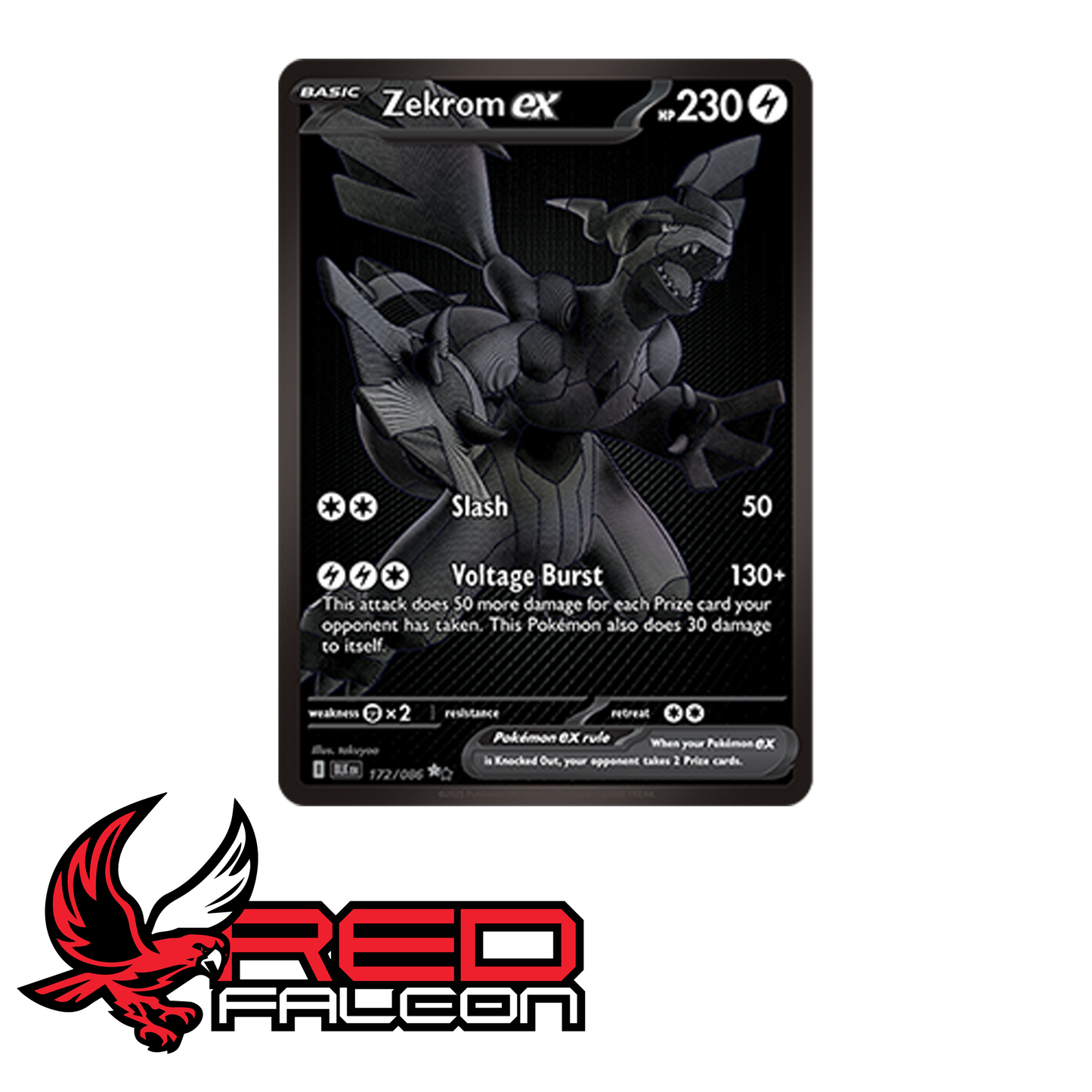 Pokemon Zekrom Black White Rare BWR card from Black Bolt