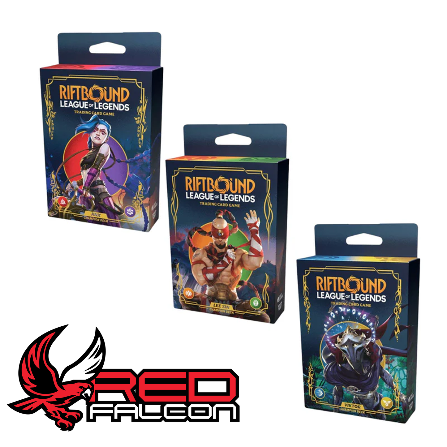 Riftbound League of Legends TCG Origins Champion Decks Jinx Lee Sin Viktor collection