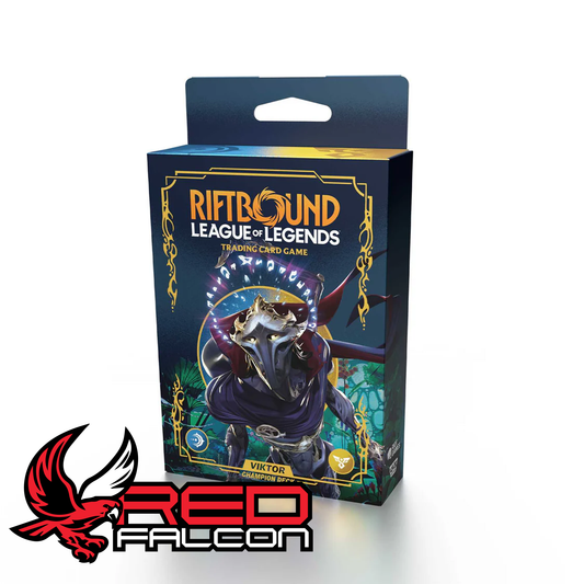 Angled view of Riftbound Viktor Champion Deck Origins