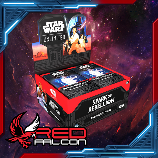 Star Wars Unlimited Spark of Rebellion Booster Box Set 1 featuring 24 booster packs