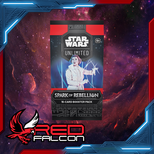 Star Wars Unlimited Spark of Rebellion Booster Pack featuring 16 cards per pack