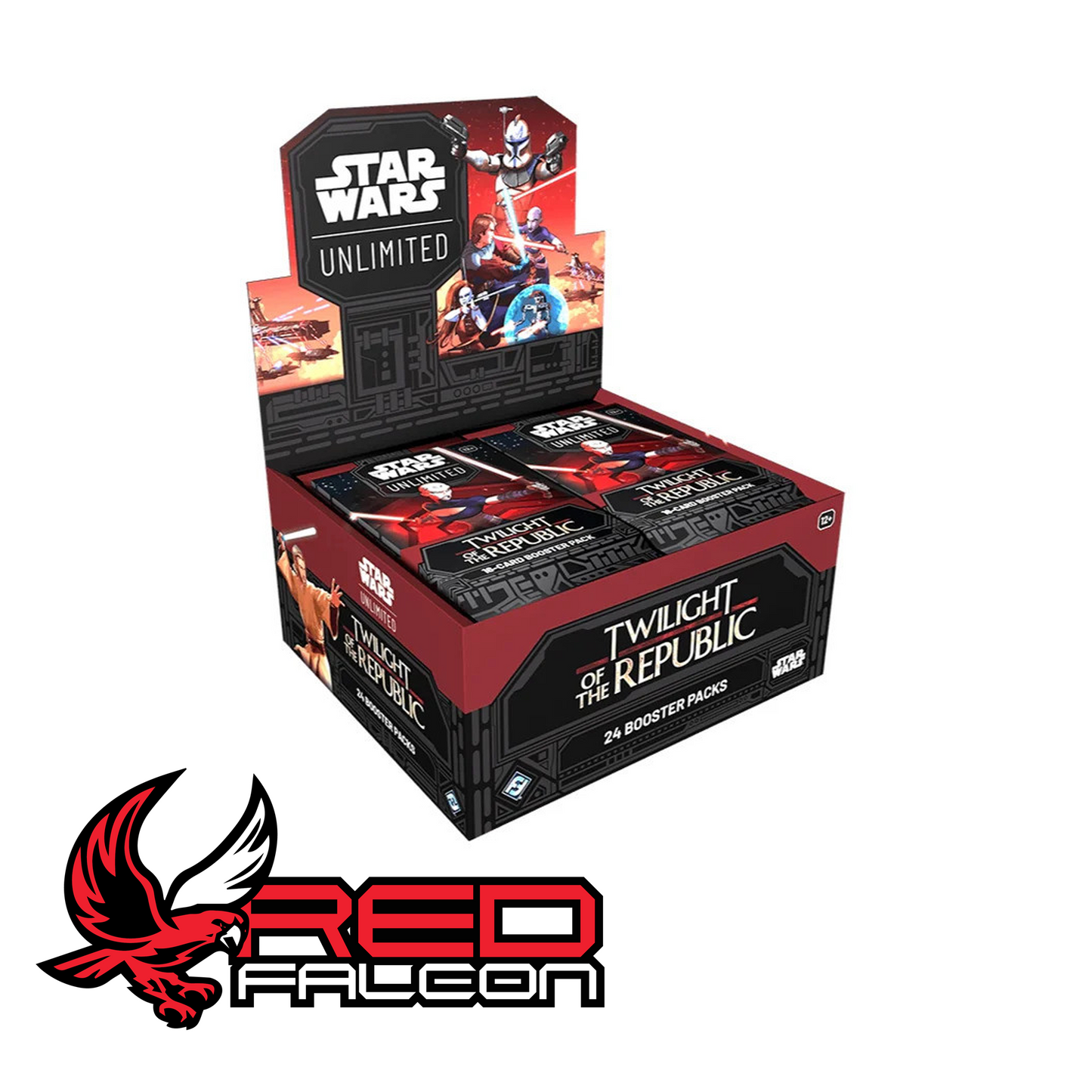 The retail booster box for Star Wars: Unlimited Twilight of the Republic (Set 3) featuring Jedi Master Yoda and General Grievous.